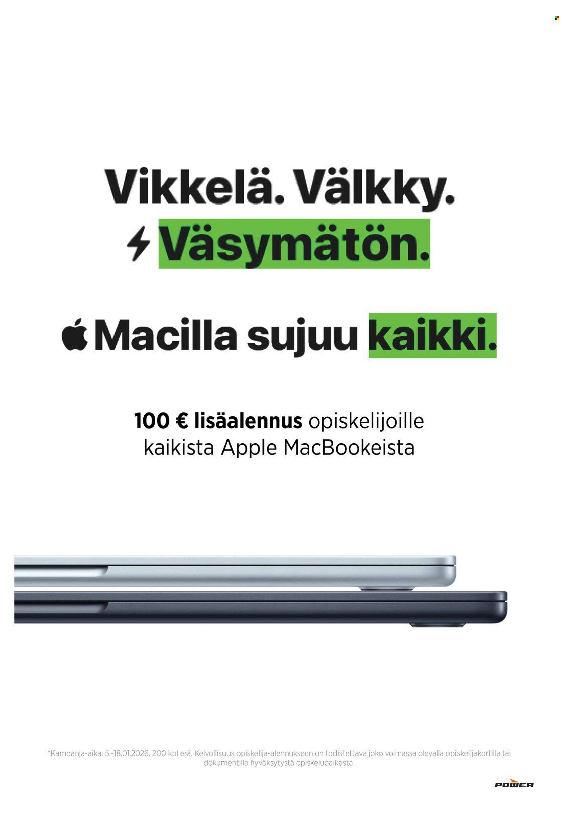 POWER tarjoukset - Tammikuu 2026