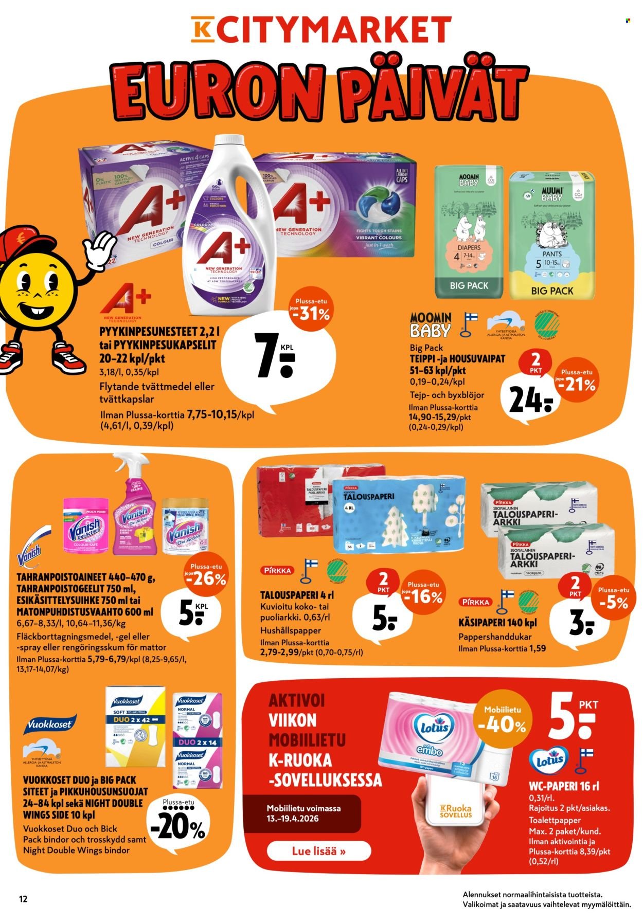 K-CITYMARKET tarjoukset - Alkaen MA 13.4.2026