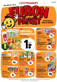 K-CITYMARKET tarjoukset - Alkaen MA 13.4.2026