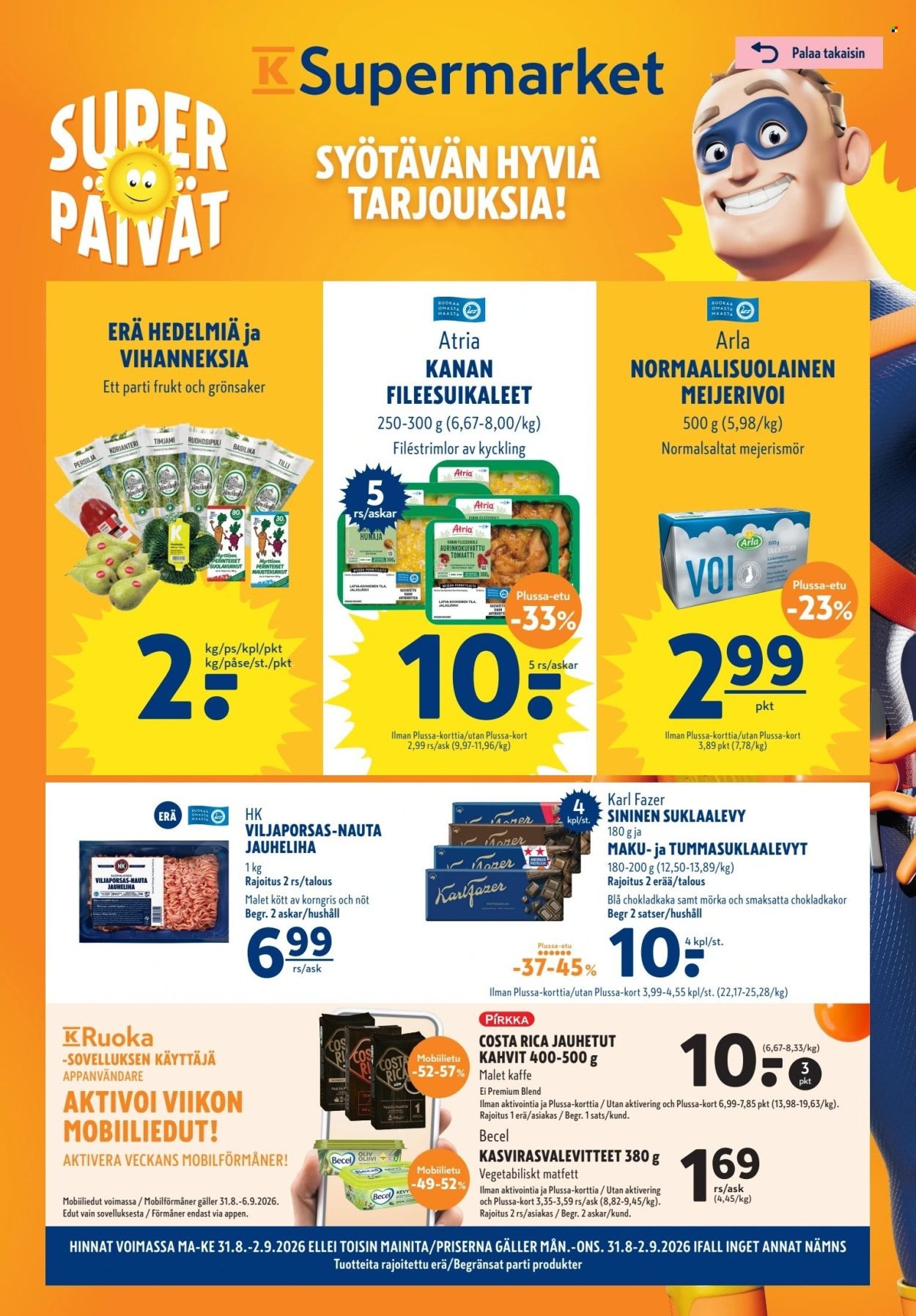 K-SUPERMARKET tarjoukset - Syötävän hyviä tarjouksia