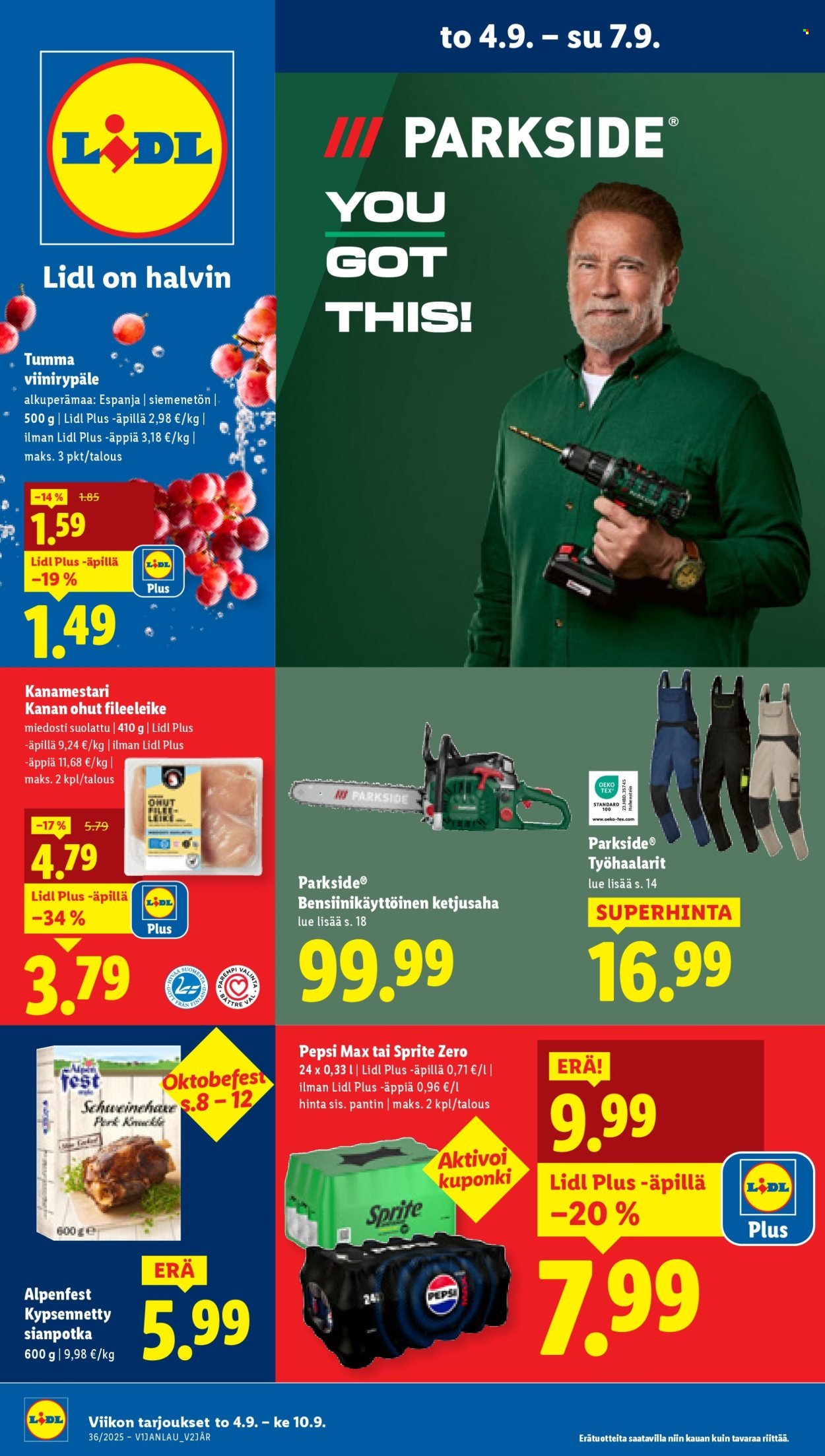 LIDL tarjoukset - Alkaen TO 4.9.2025 (2025-09-04 - 2025-09-10)