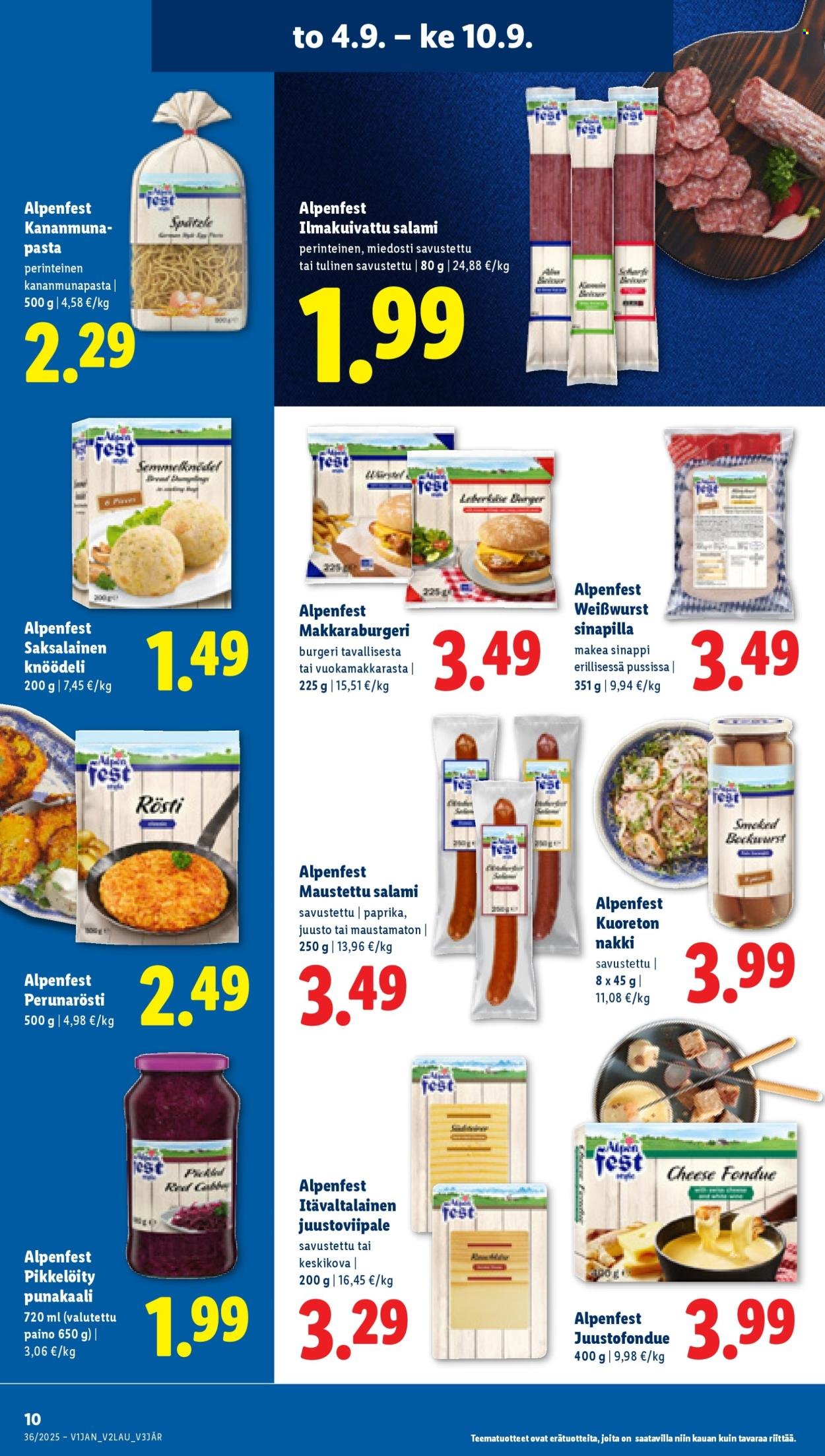 LIDL tarjoukset - Alkaen TO 4.9.2025 (2025-09-04 - 2025-09-10)