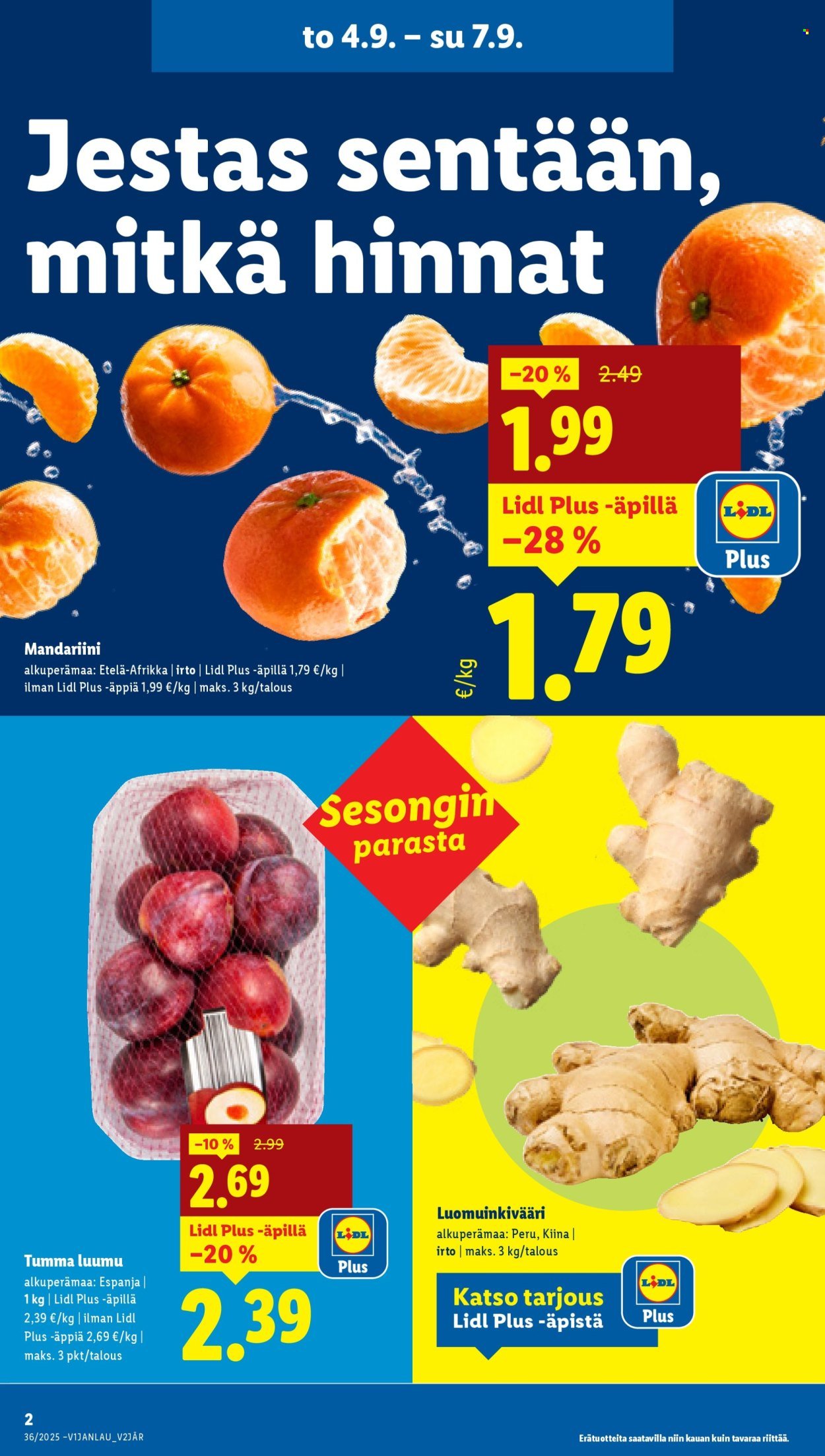 LIDL tarjoukset - Alkaen TO 4.9.2025 (2025-09-04 - 2025-09-10)