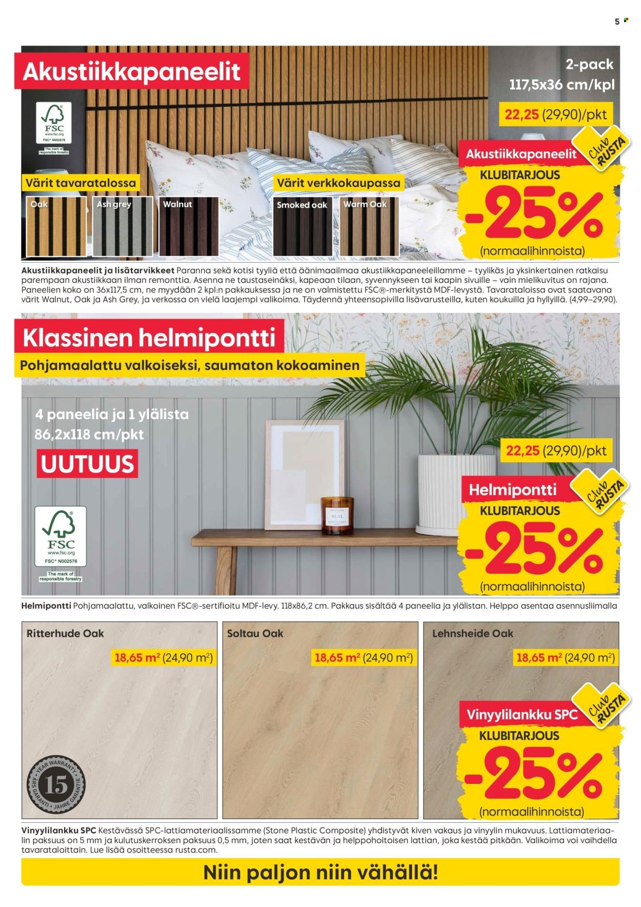 RUSTA tarjoukset - Alkaen MA 14.9.2026