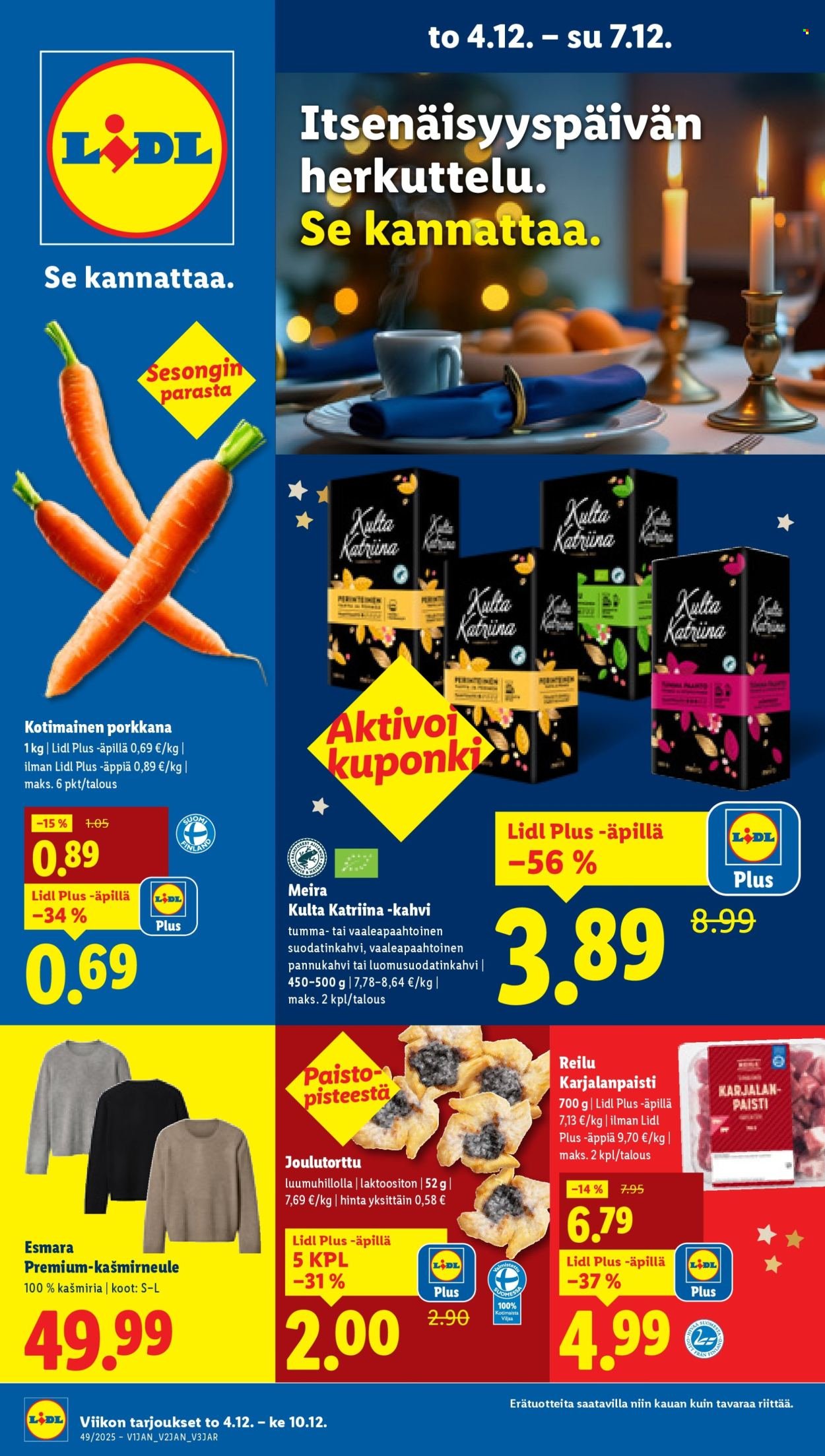 LIDL tarjoukset - Alkaen TO 4.12.2025