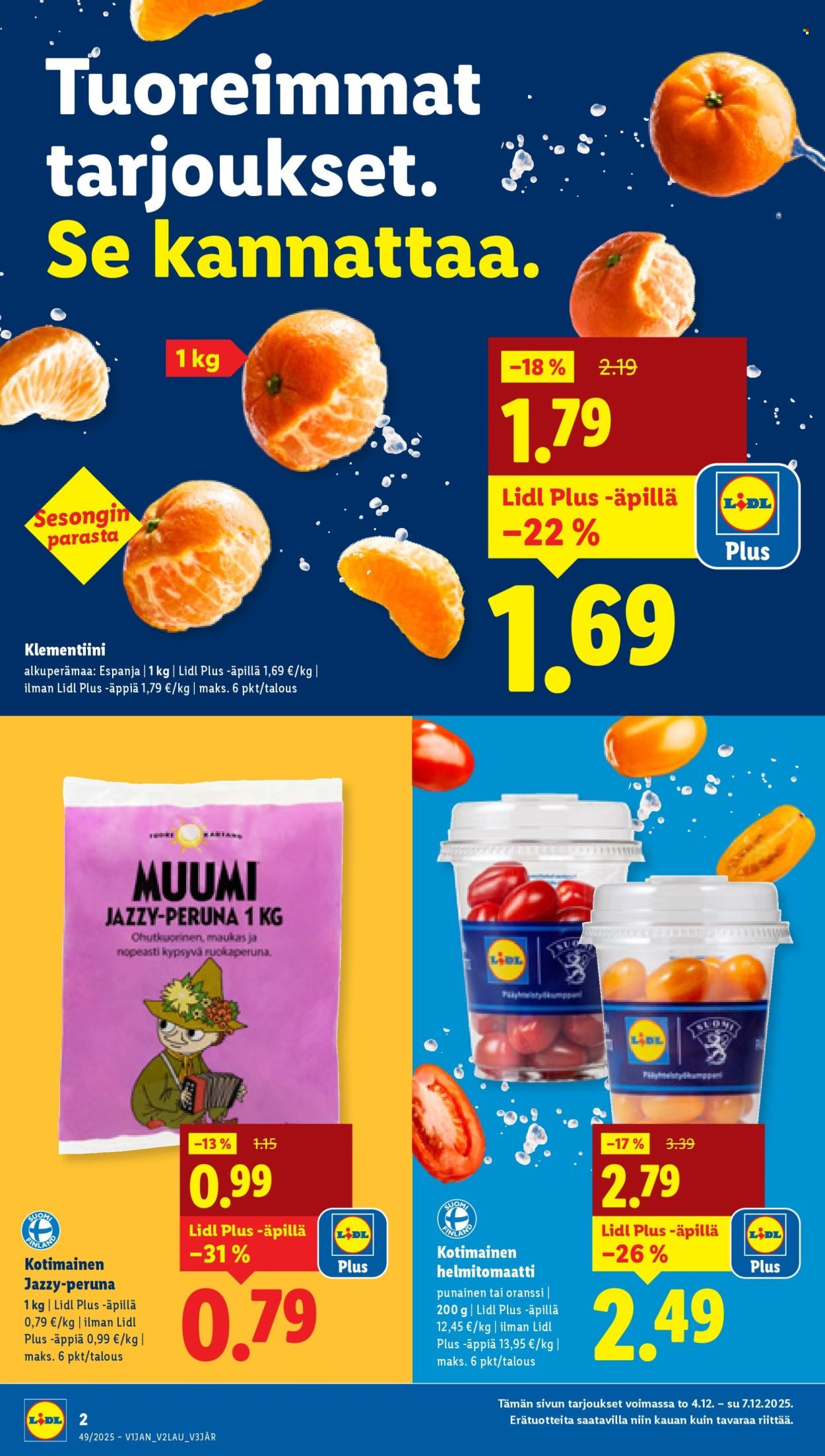 LIDL tarjoukset - Alkaen TO 4.12.2025