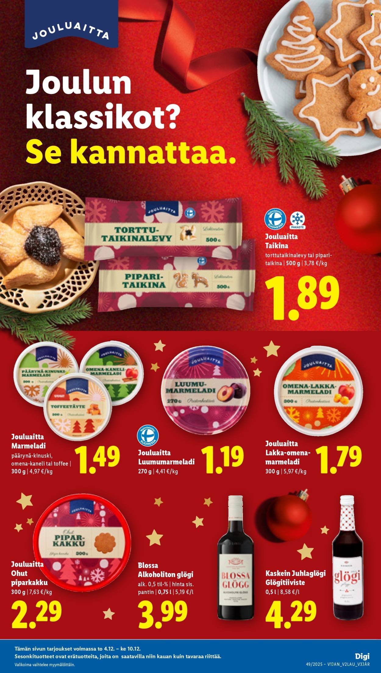 LIDL tarjoukset - Alkaen TO 4.12.2025