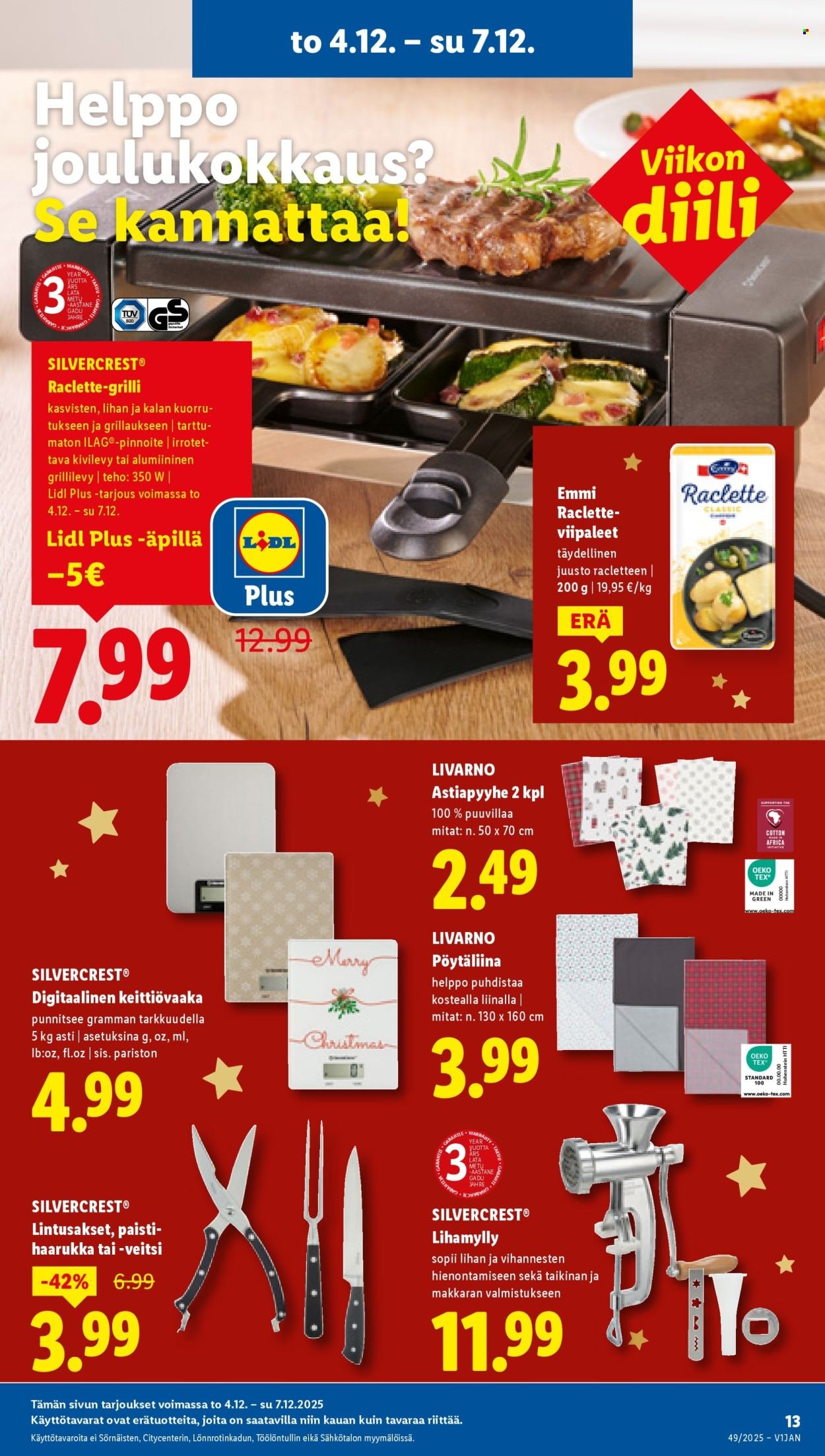 LIDL tarjoukset - Alkaen TO 4.12.2025