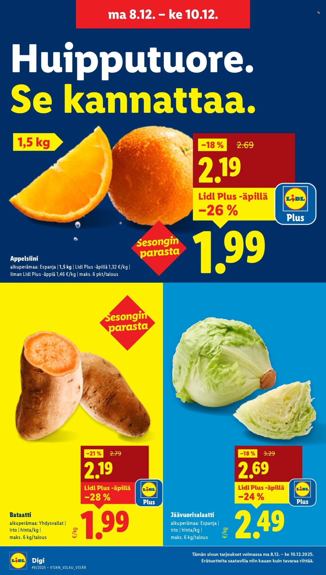 LIDL tarjoukset - Alkaen TO 4.12.2025