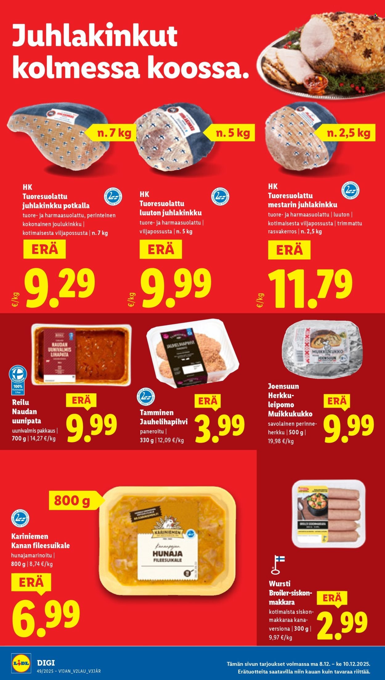 LIDL tarjoukset - Alkaen TO 4.12.2025