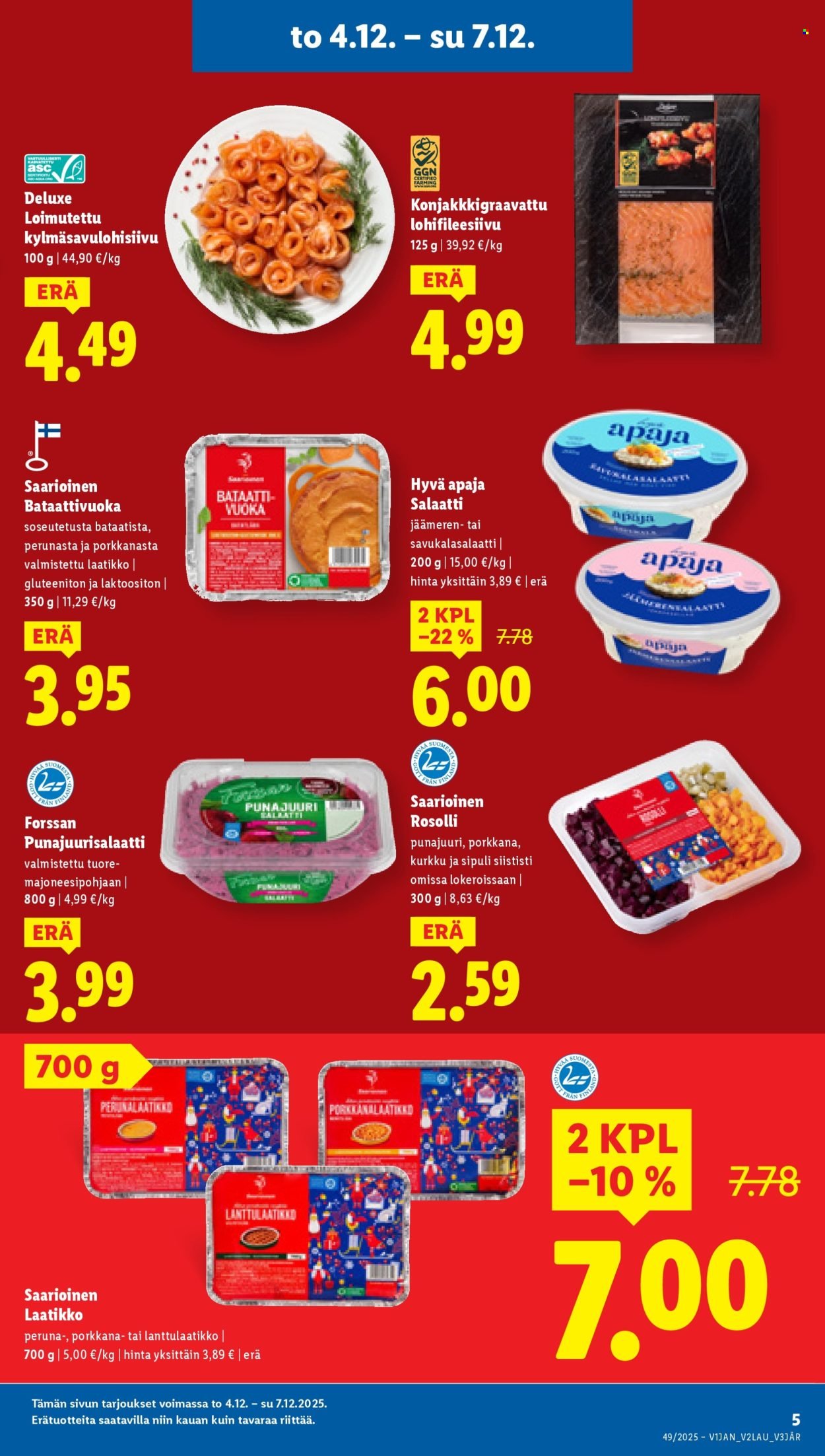 LIDL tarjoukset - Alkaen TO 4.12.2025