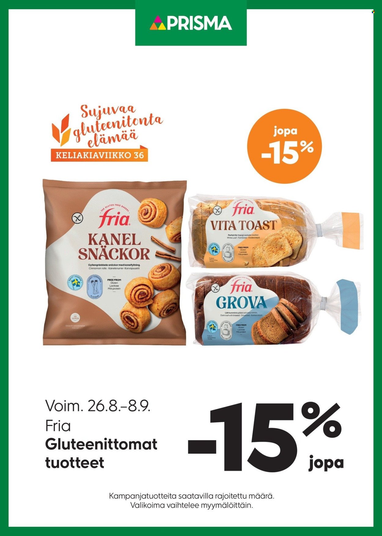 PRISMA tarjoukset - Alkaen KE 26.8.2026