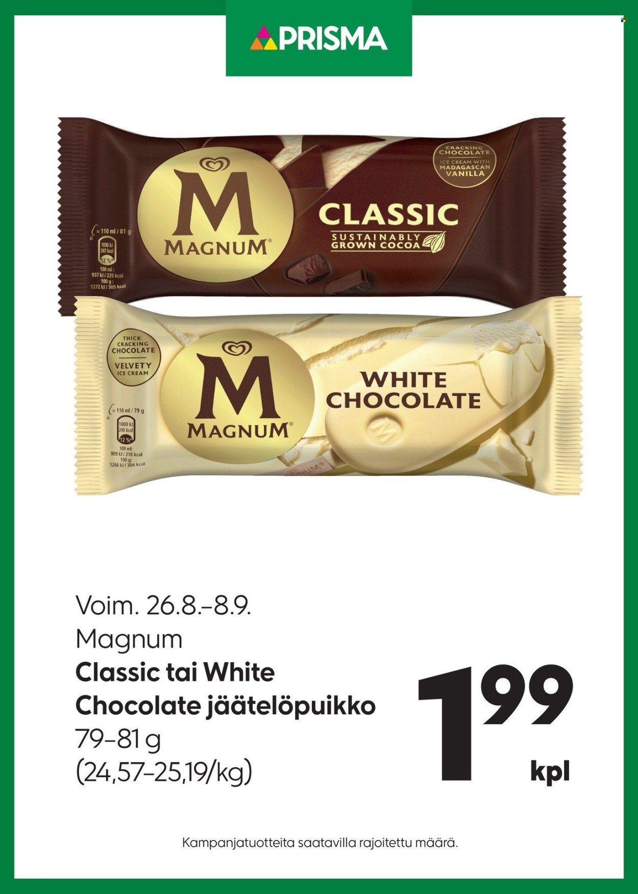 PRISMA tarjoukset - Alkaen KE 26.8.2026