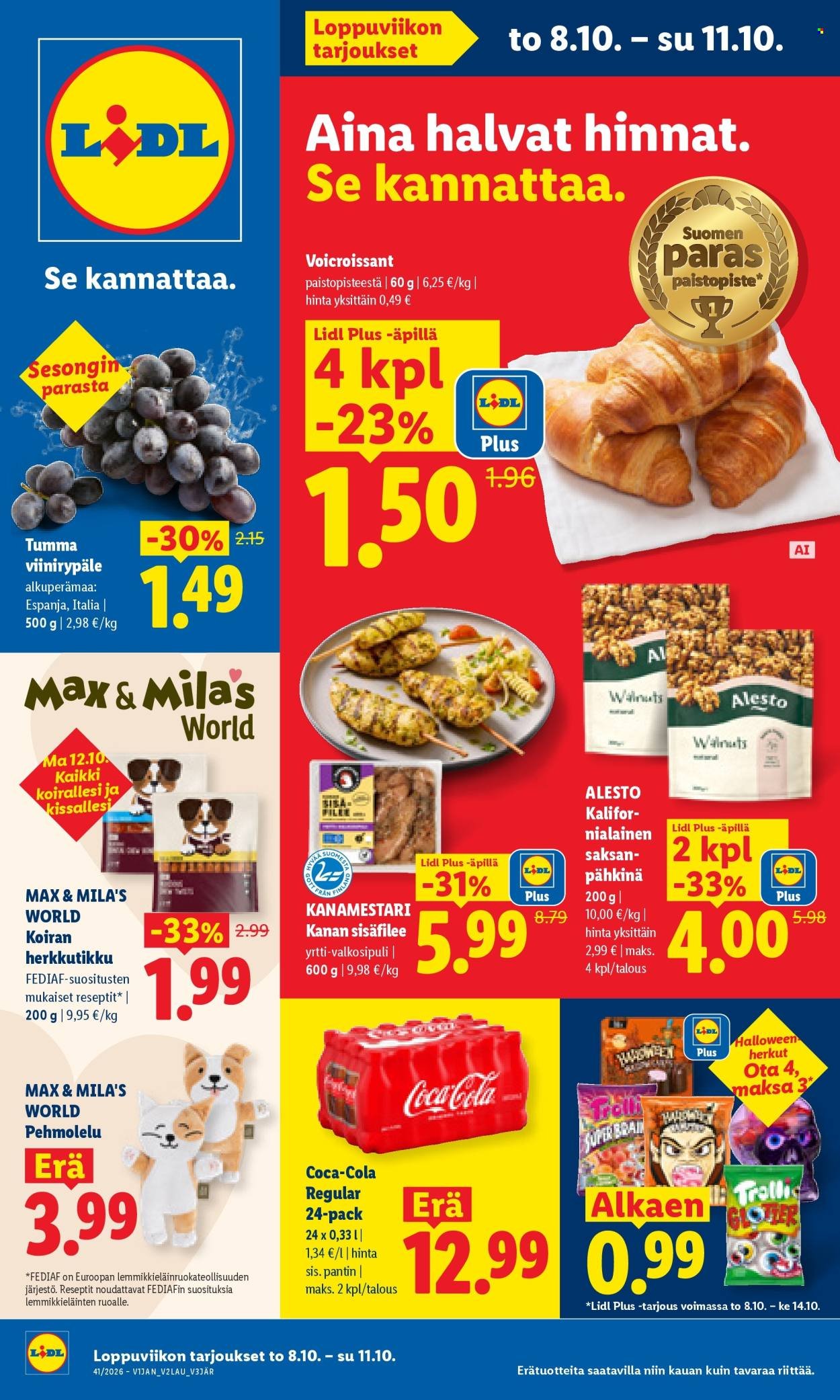 LIDL tarjoukset - Alkaen TO 8.10.2026