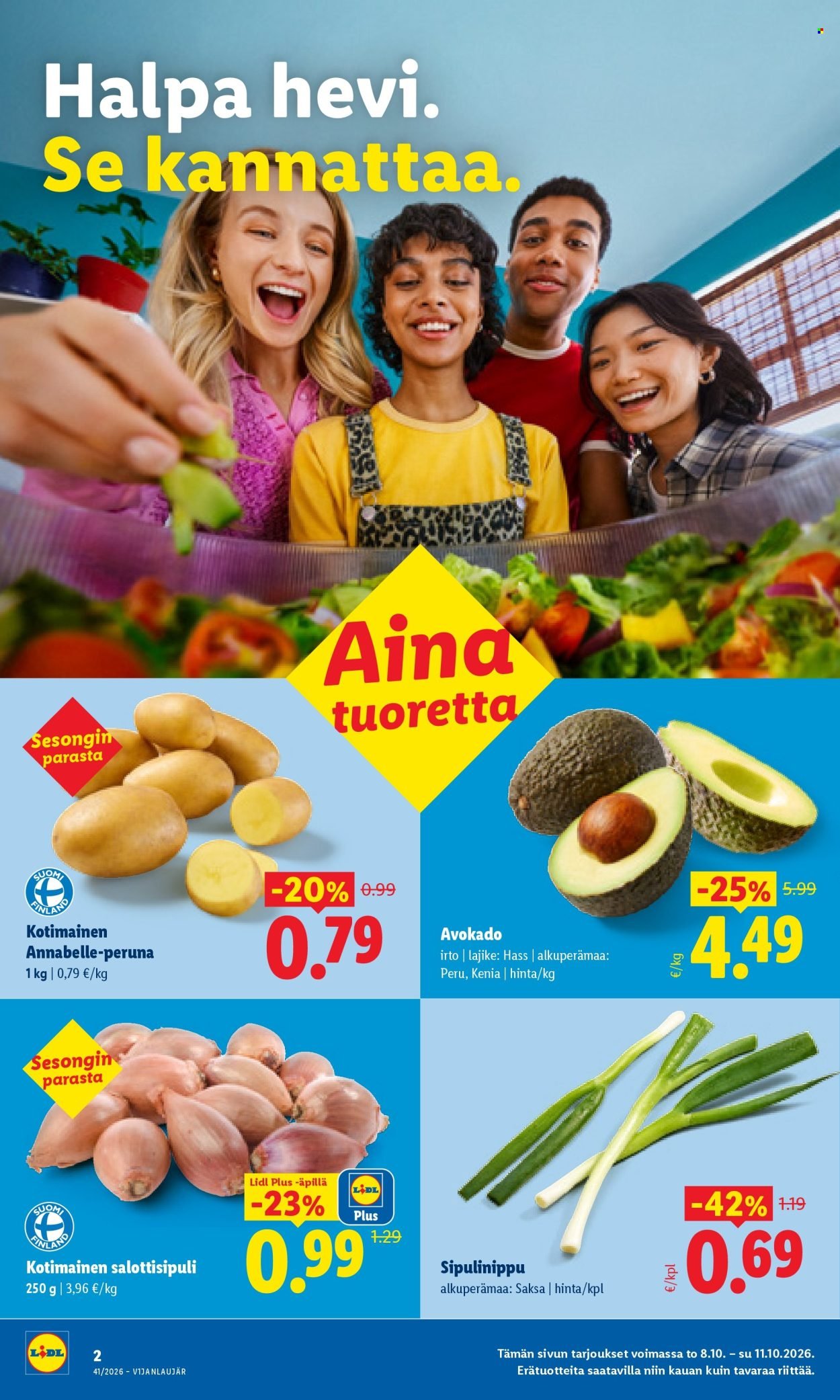 LIDL tarjoukset - Alkaen TO 8.10.2026