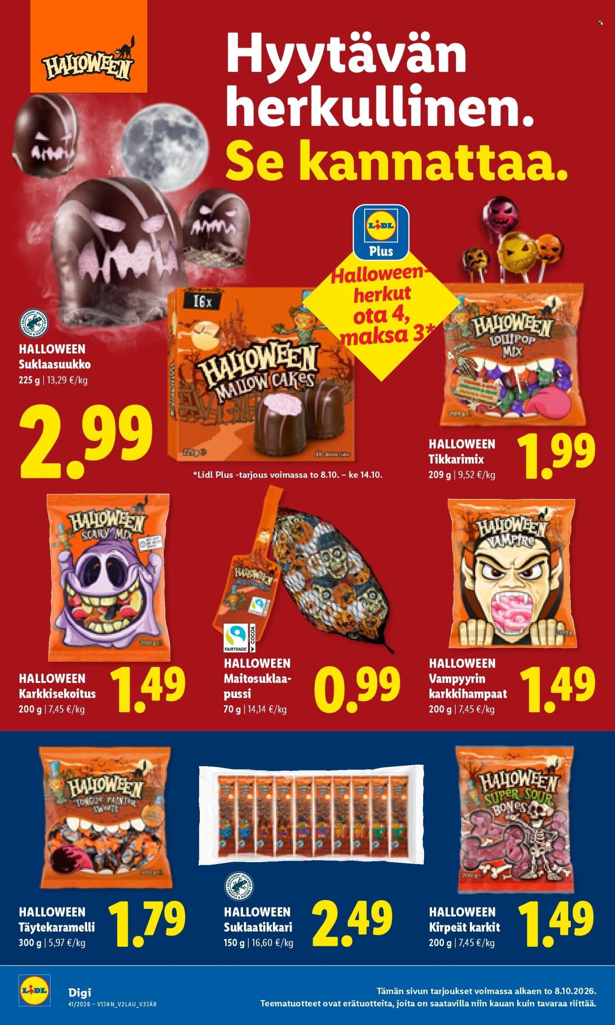 LIDL tarjoukset - Alkaen TO 8.10.2026