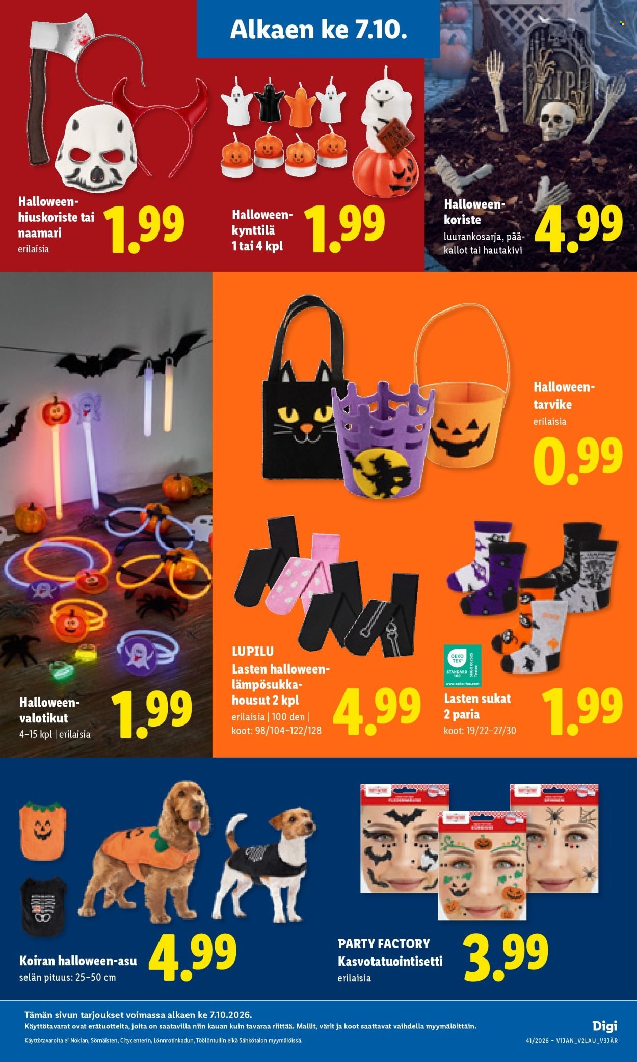 LIDL tarjoukset - Alkaen TO 8.10.2026