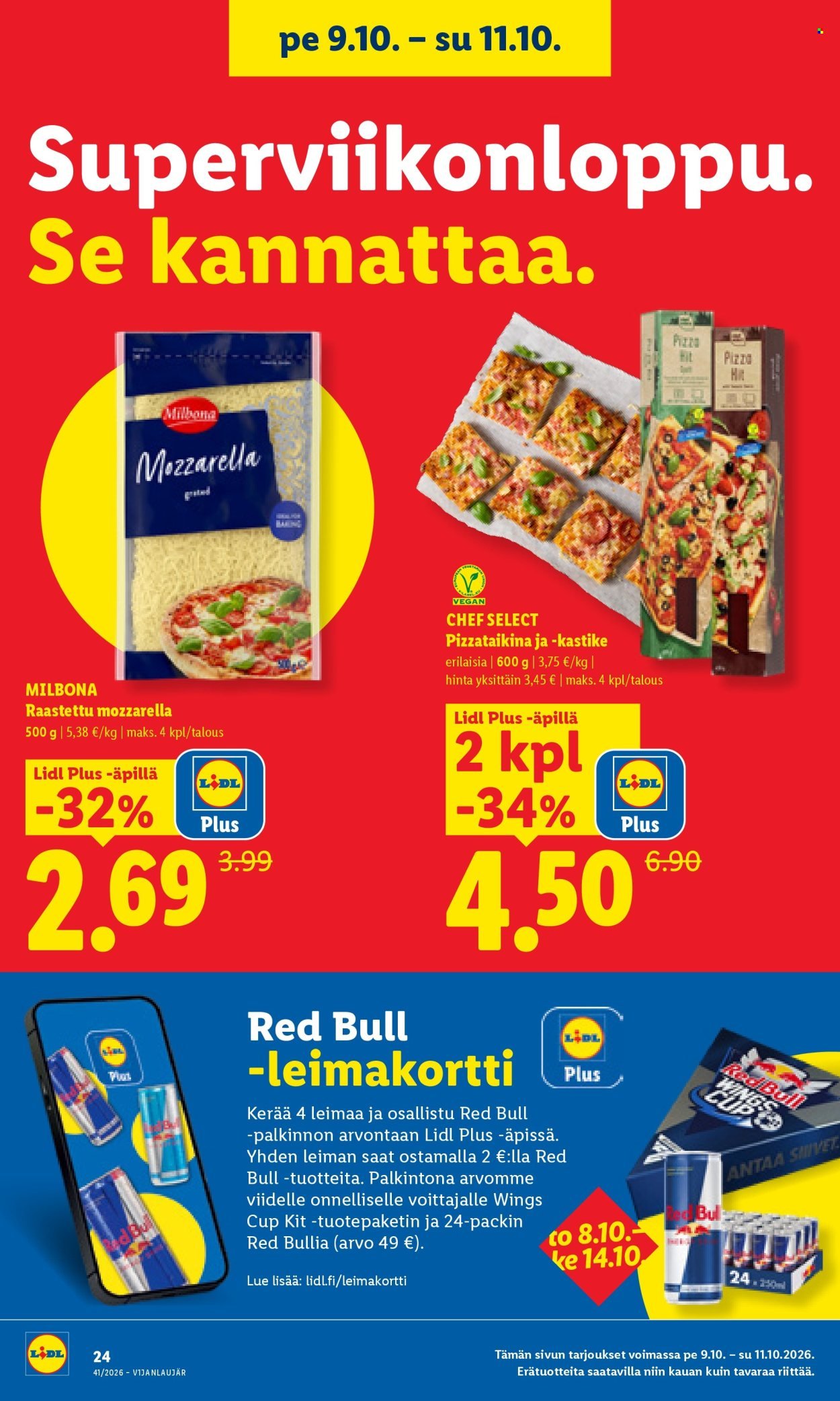 LIDL tarjoukset - Alkaen TO 8.10.2026