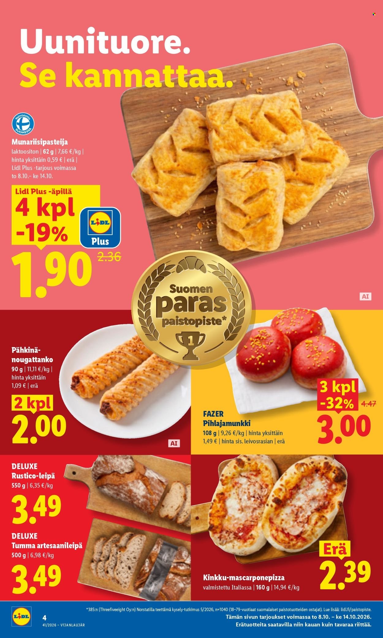 LIDL tarjoukset - Alkaen TO 8.10.2026