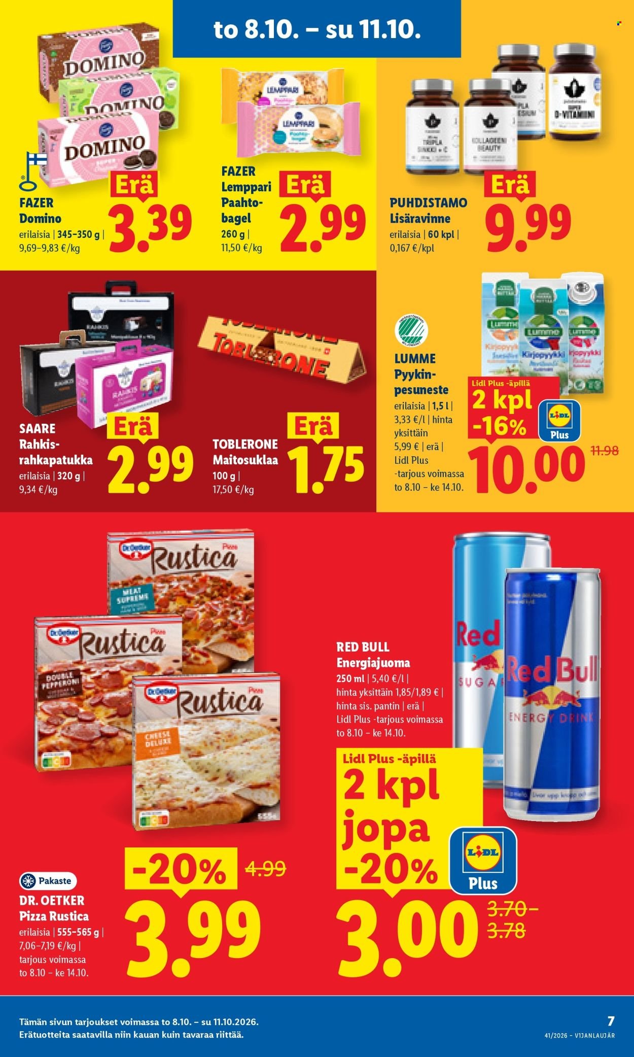 LIDL tarjoukset - Alkaen TO 8.10.2026