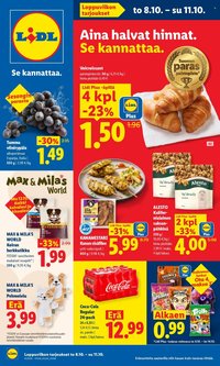 LIDL tarjoukset - Alkaen TO 8.10.2026