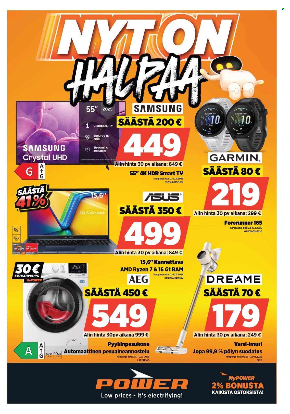 POWER tarjoukset - Maaliskuu 2026