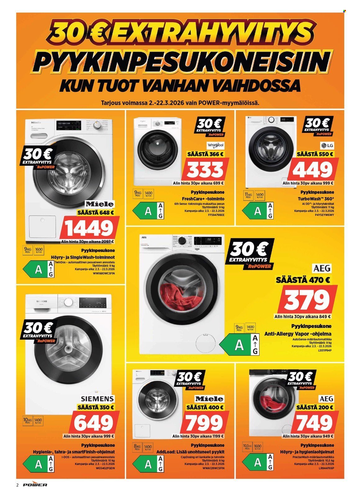 POWER tarjoukset - Maaliskuu 2026