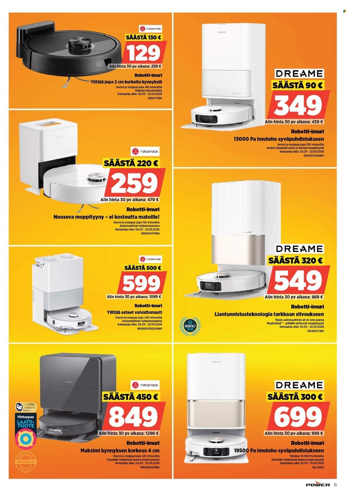 POWER tarjoukset - Maaliskuu 2026