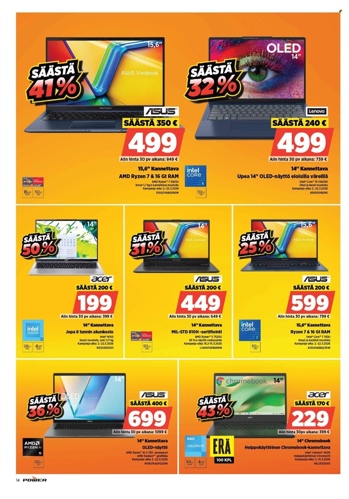 POWER tarjoukset - Maaliskuu 2026