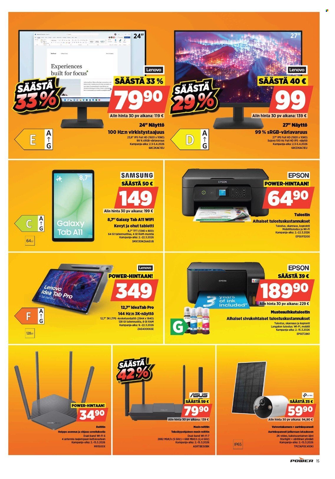 POWER tarjoukset - Maaliskuu 2026