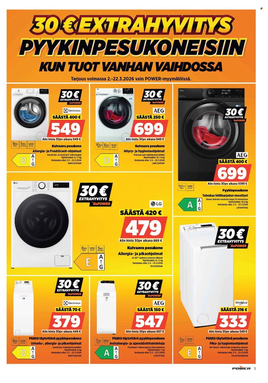 POWER tarjoukset - Maaliskuu 2026