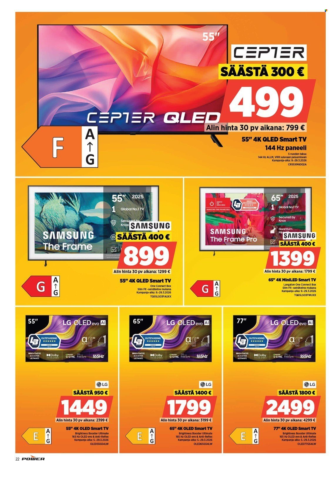 POWER tarjoukset - Maaliskuu 2026