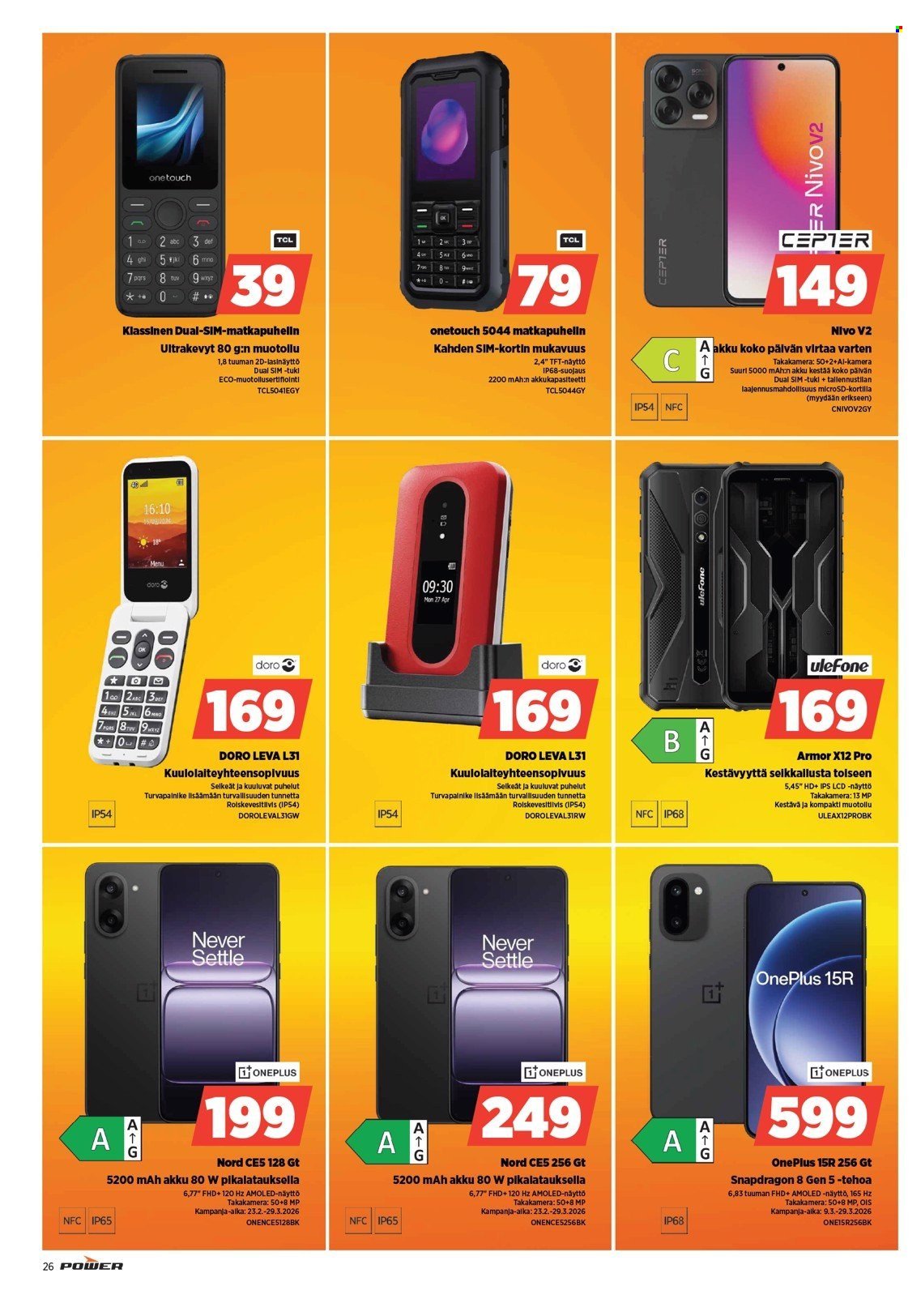 POWER tarjoukset - Maaliskuu 2026