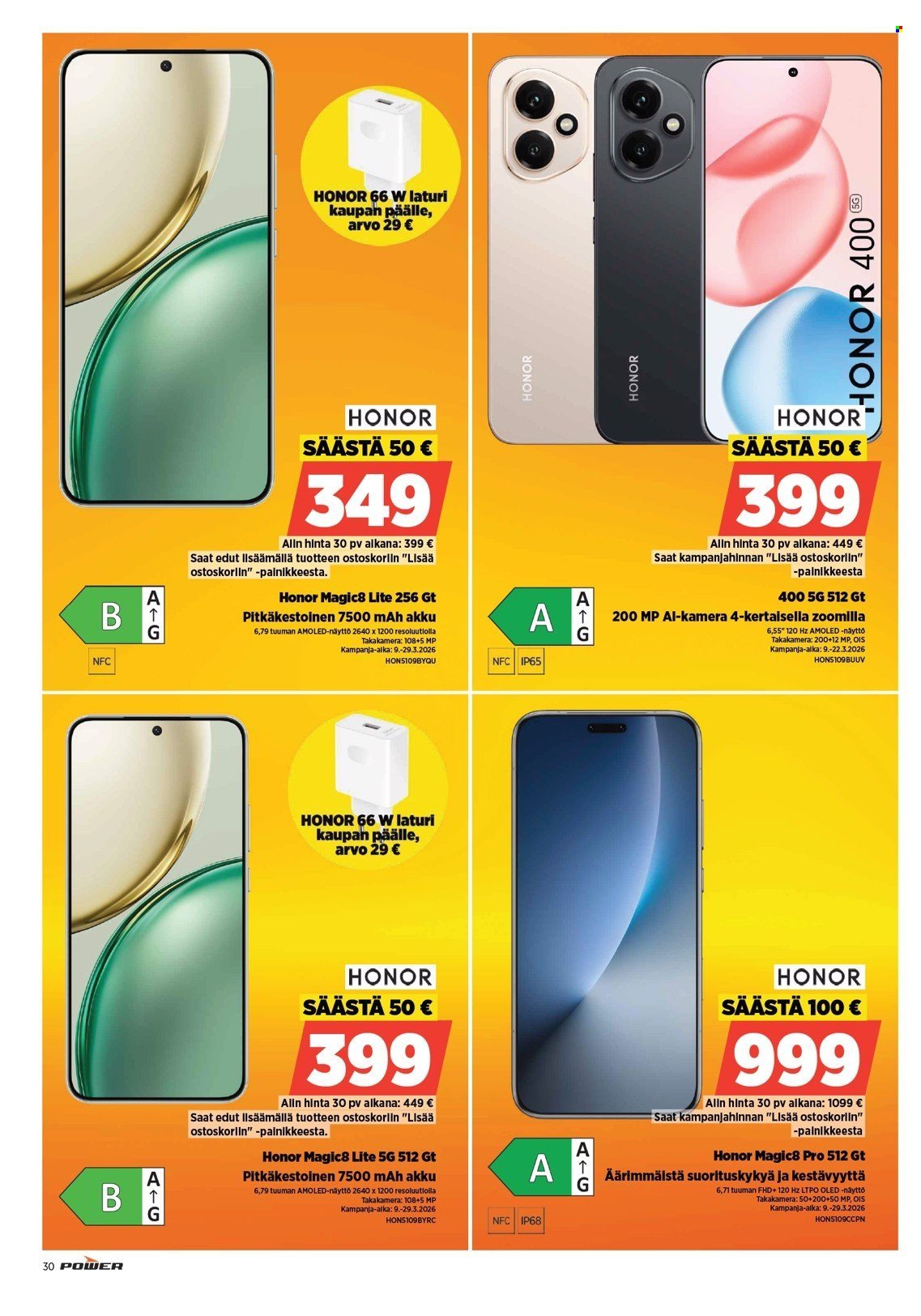 POWER tarjoukset - Maaliskuu 2026