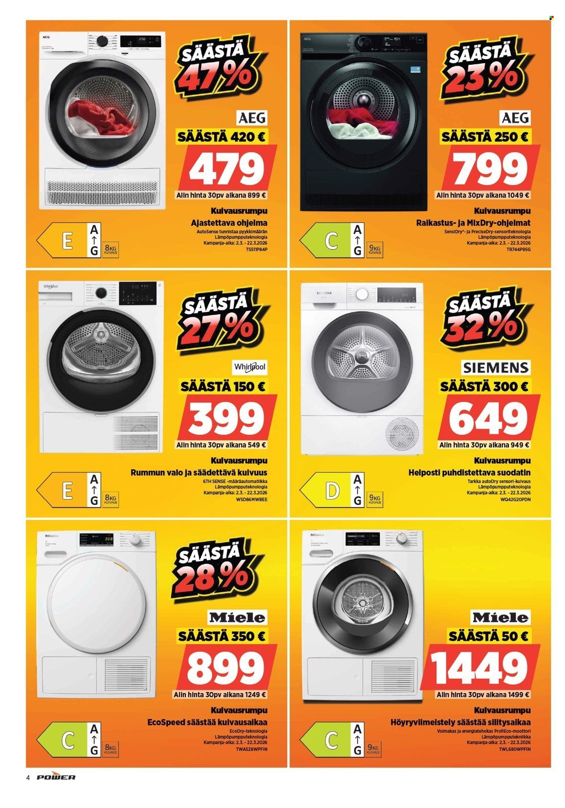 POWER tarjoukset - Maaliskuu 2026