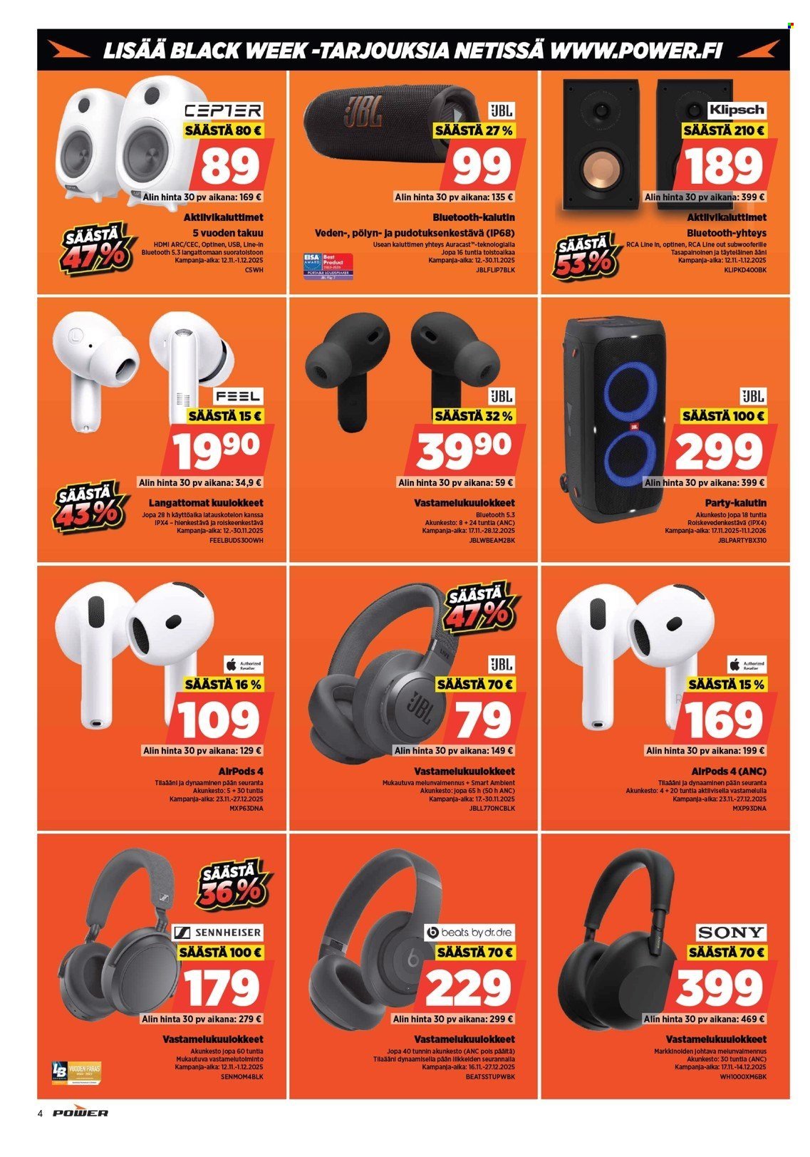 POWER tarjoukset - Marraskuu 2025