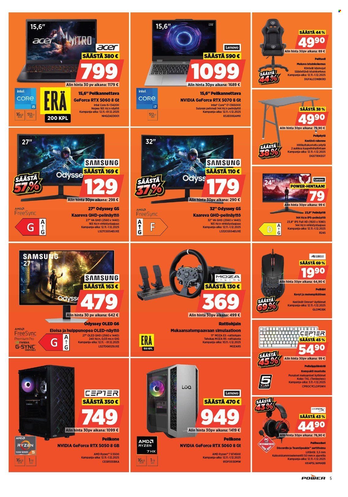 POWER tarjoukset - Marraskuu 2025