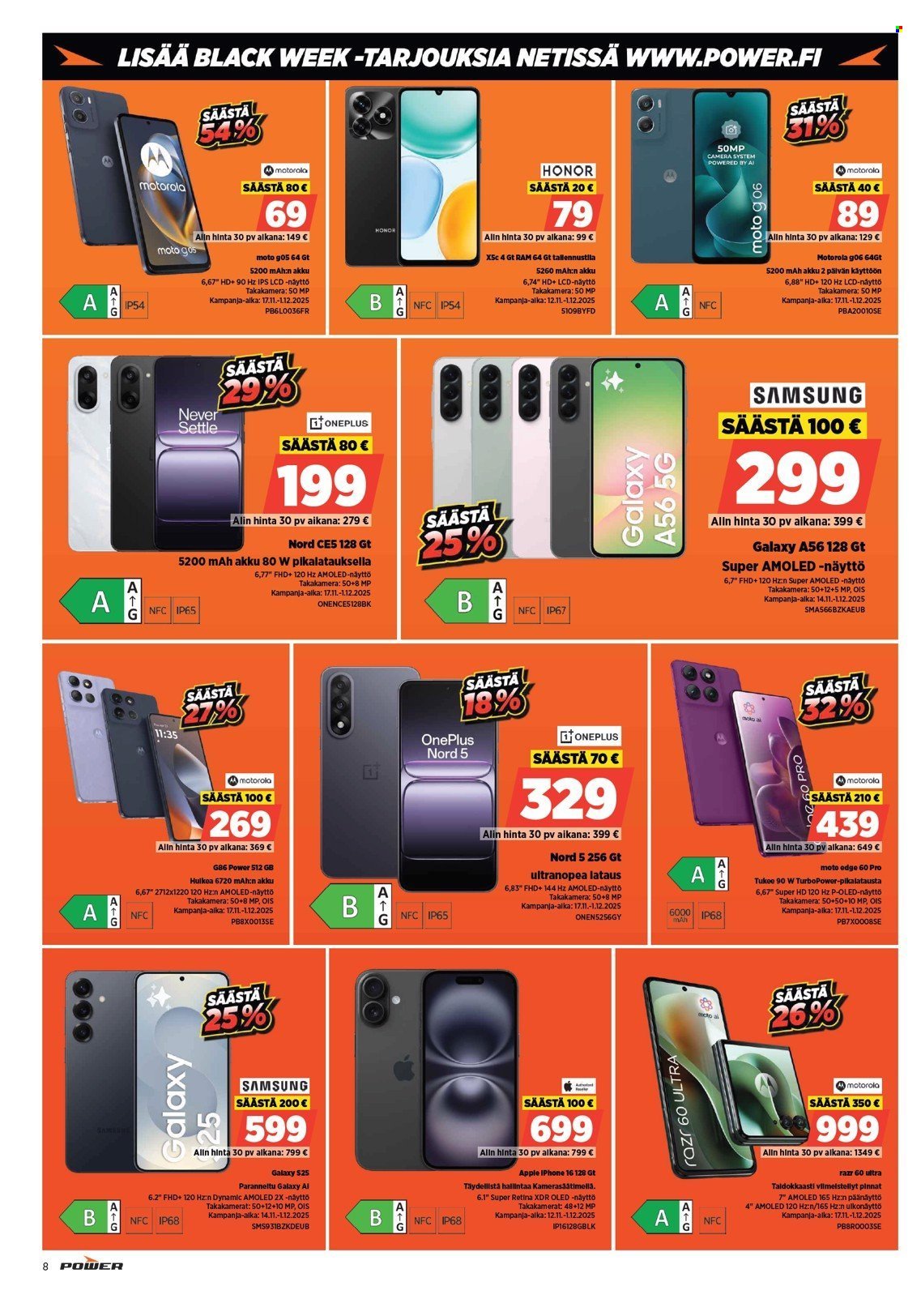 POWER tarjoukset - Marraskuu 2025