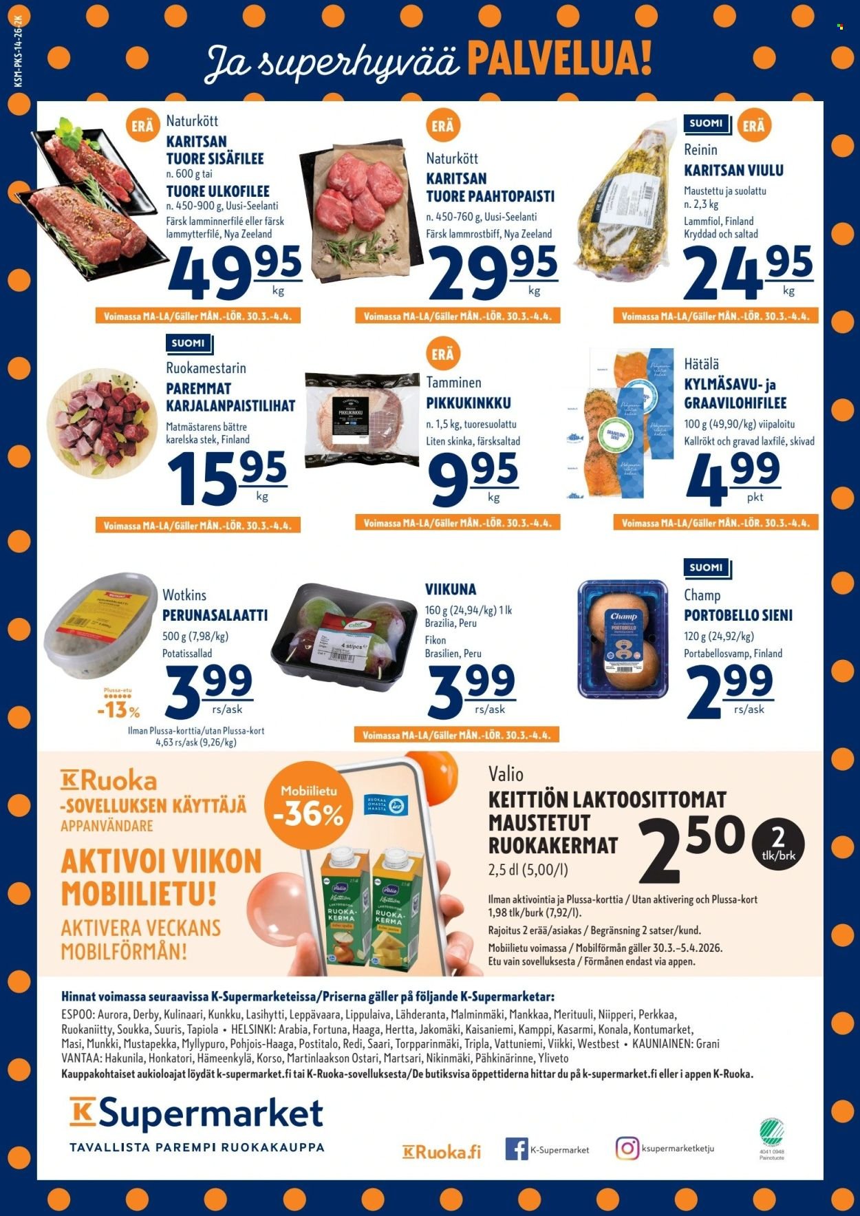 K-SUPERMARKET tarjoukset - Tavallista parempi pääsiäiskauppa