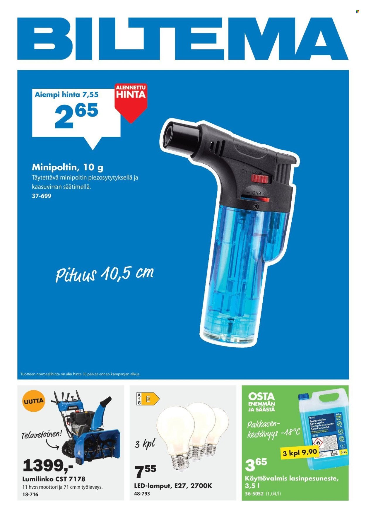 BILTEMA tarjoukset - Joulukuu 2025