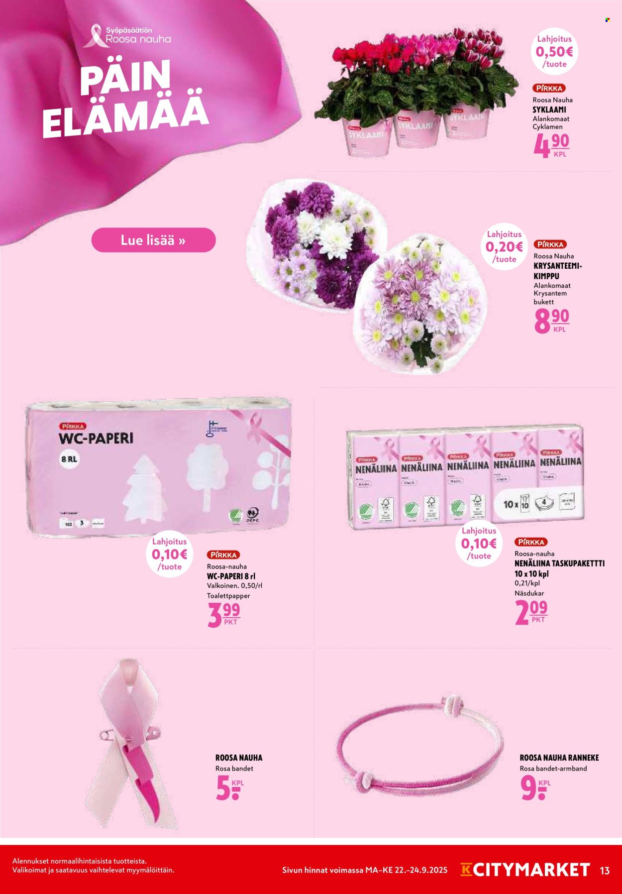 K-CITYMARKET tarjoukset - Alkaen MA 22.9.2025 (2025-09-22 - 2025-09-24)