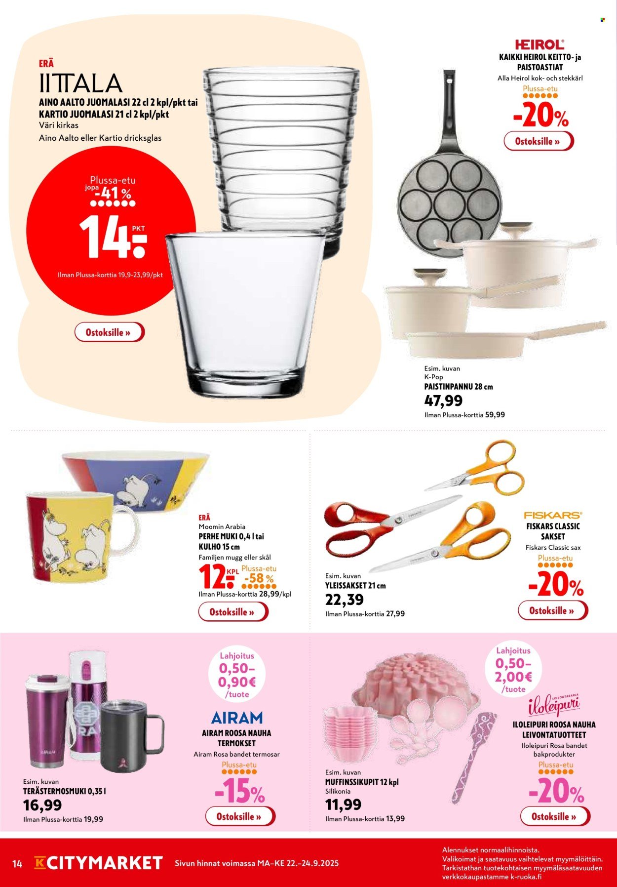 K-CITYMARKET tarjoukset - Alkaen MA 22.9.2025 (2025-09-22 - 2025-09-24)