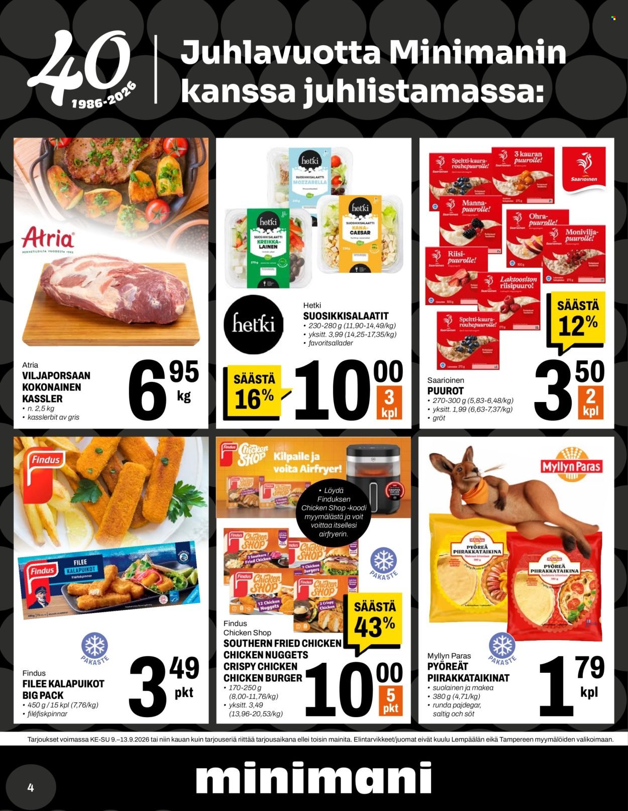 MINIMANI tarjoukset - Alkaen KE 9.9.2026
