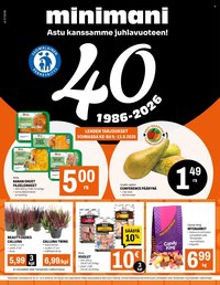 MINIMANI tarjoukset - Alkaen KE 9.9.2026
