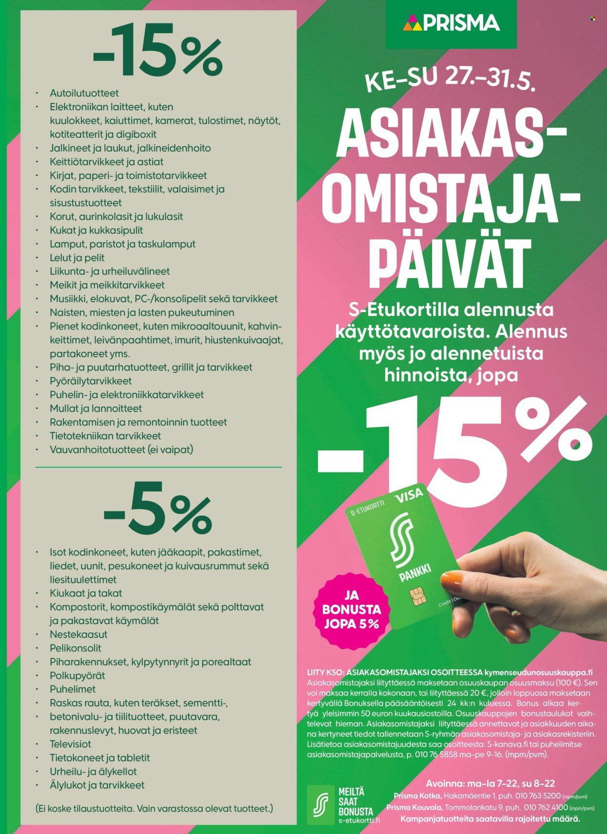 PRISMA tarjoukset - Alkaen KE 27.5.2026