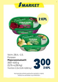 S-MARKET tarjoukset - Majoneesisalaatit