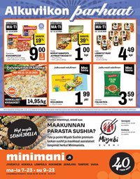 MINIMANI tarjoukset - Alkaen MA 12.10.2026