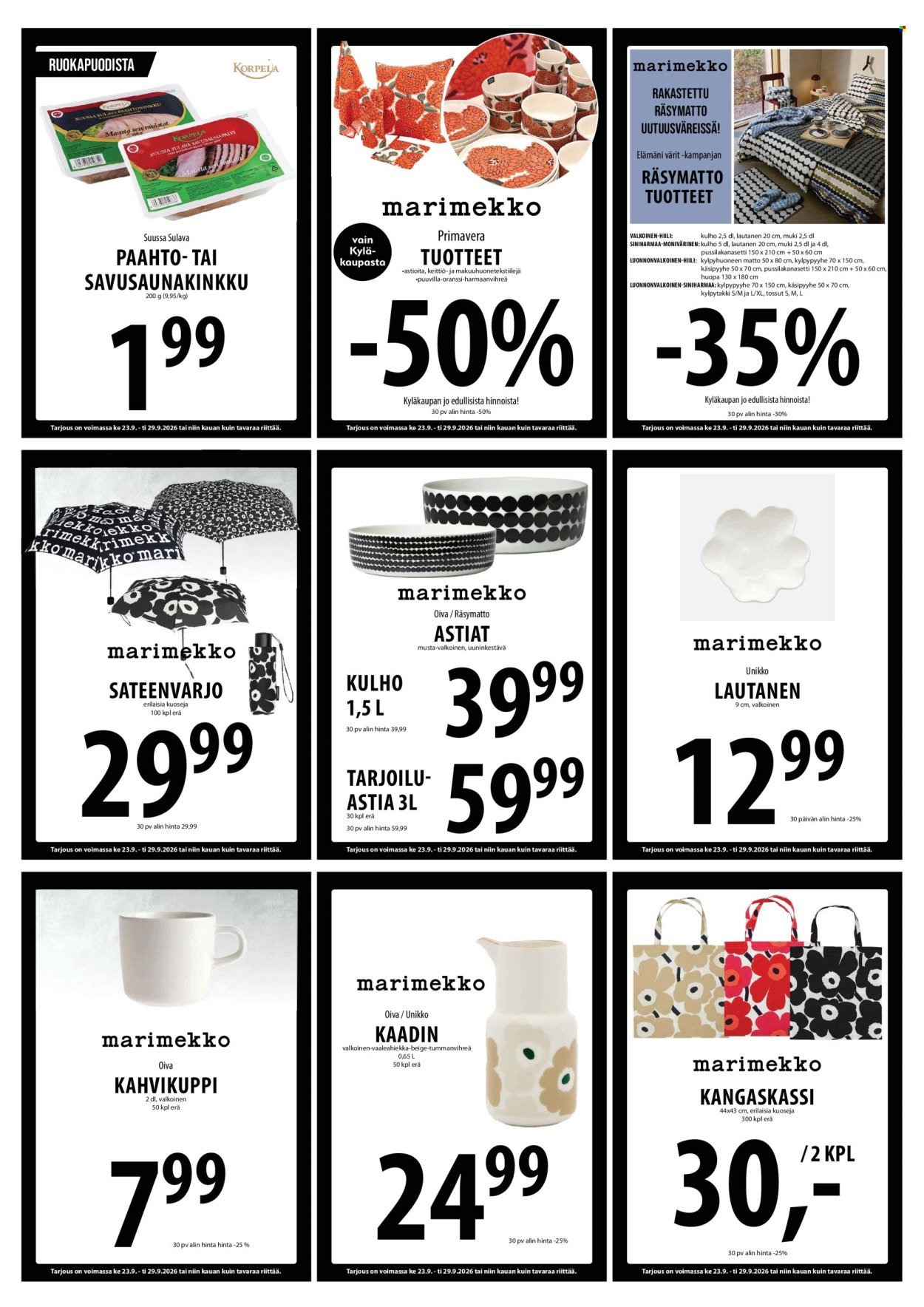 TUURI tarjoukset - Alkaen KE 23.9.2026