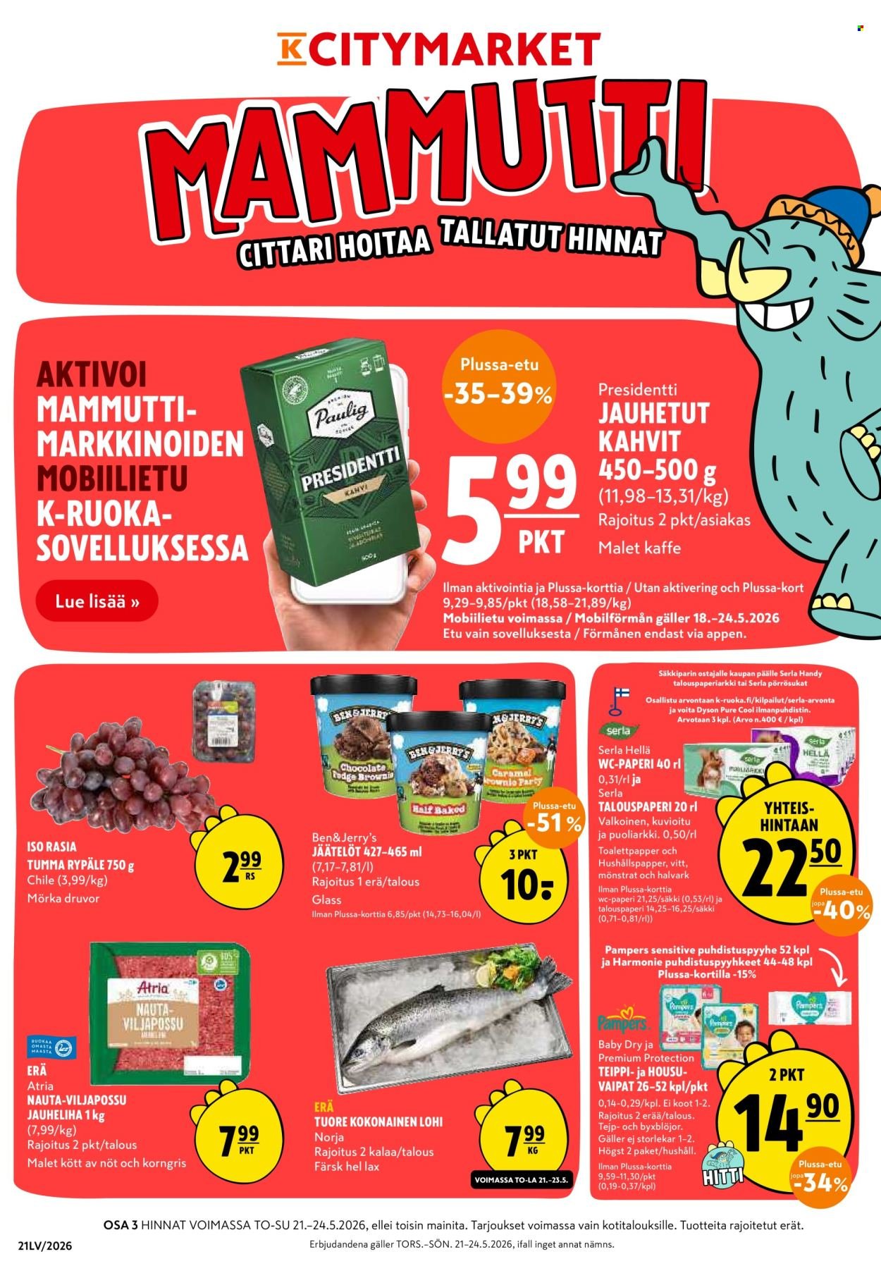 K-CITYMARKET tarjoukset - Alkaen TO 21.5.2026