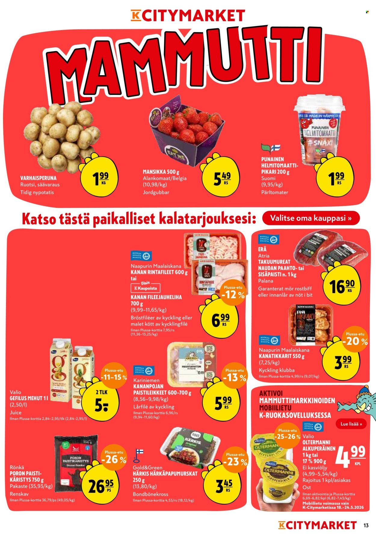 K-CITYMARKET tarjoukset - Alkaen TO 21.5.2026